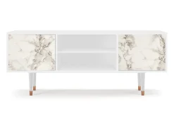 Móvel De Tv| Mueble de TV - 170х69х48 cm - T2 - Milk Marble, Branco Bege
