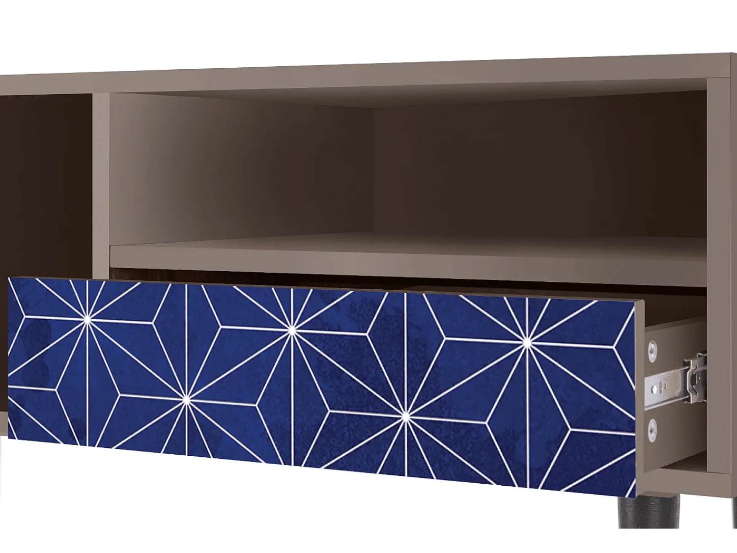 Móvel De Tv* Mueble de TV - 115х59х48 cm - T3 - Milky Way, Latte Bege