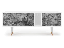 Mueble de TV - 170х69х48 cm - T1 - Milites Requiescentes, Branco^ Móvel De Tv