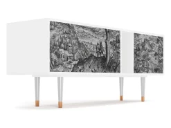 Mueble de TV - 170х69х48 cm - T1 - Milites Requiescentes, Branco^ Móvel De Tv