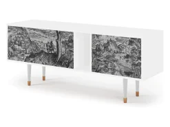 Mueble de TV - 170х69х48 cm - T1 - Milites Requiescentes, Branco^ Móvel De Tv