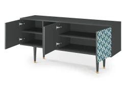 Mueble de TV - 150х69х41 cm - T5 - Milky Tears, Antracite^ Móvel De Tv