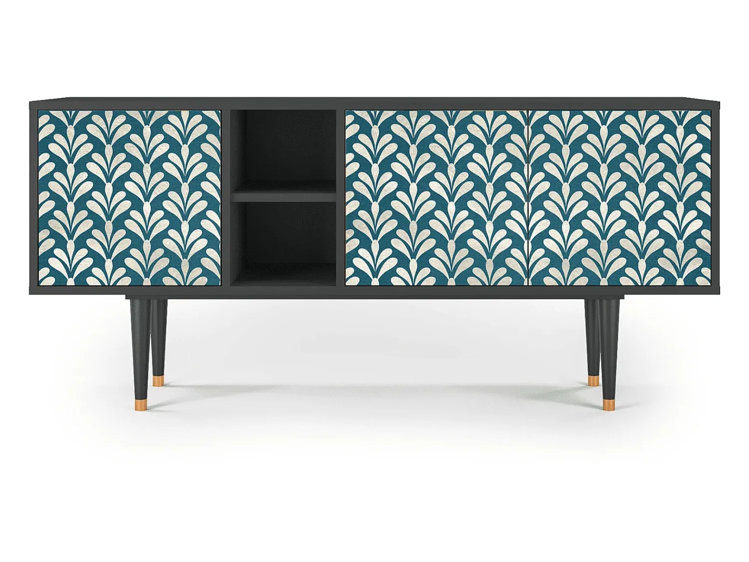 Mueble de TV - 150х69х41 cm - T5 - Milky Tears, Antracite^ Móvel De Tv