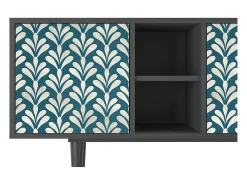 Mueble de TV - 150х69х41 cm - T5 - Milky Tears, Antracite^ Móvel De Tv