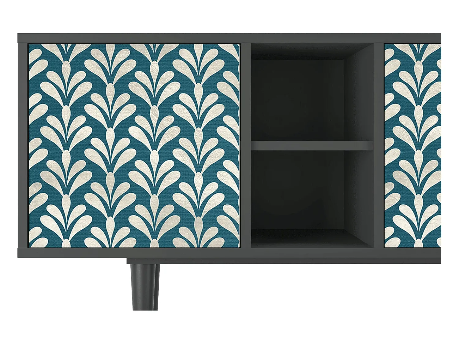 Mueble de TV - 150х69х41 cm - T5 - Milky Tears, Antracite^ Móvel De Tv