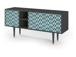 Mueble de TV - 150х69х41 cm - T5 - Milky Tears, Antracite^ Móvel De Tv