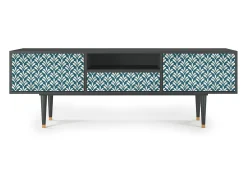 Mueble de TV - 170х59х41 cm - T6 - Milky Tears, Antracite^ Móvel De Tv