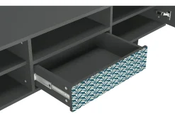 Mueble de TV - 170х59х41 cm - T6 - Milky Tears, Antracite^ Móvel De Tv