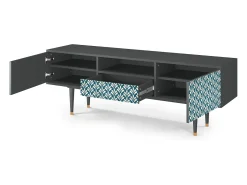Mueble de TV - 170х59х41 cm - T6 - Milky Tears, Antracite^ Móvel De Tv
