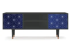 Móvel De Tv* Mueble de TV - 170х69х48 cm - T2 - Milky Way, Antracite Cinza antracite