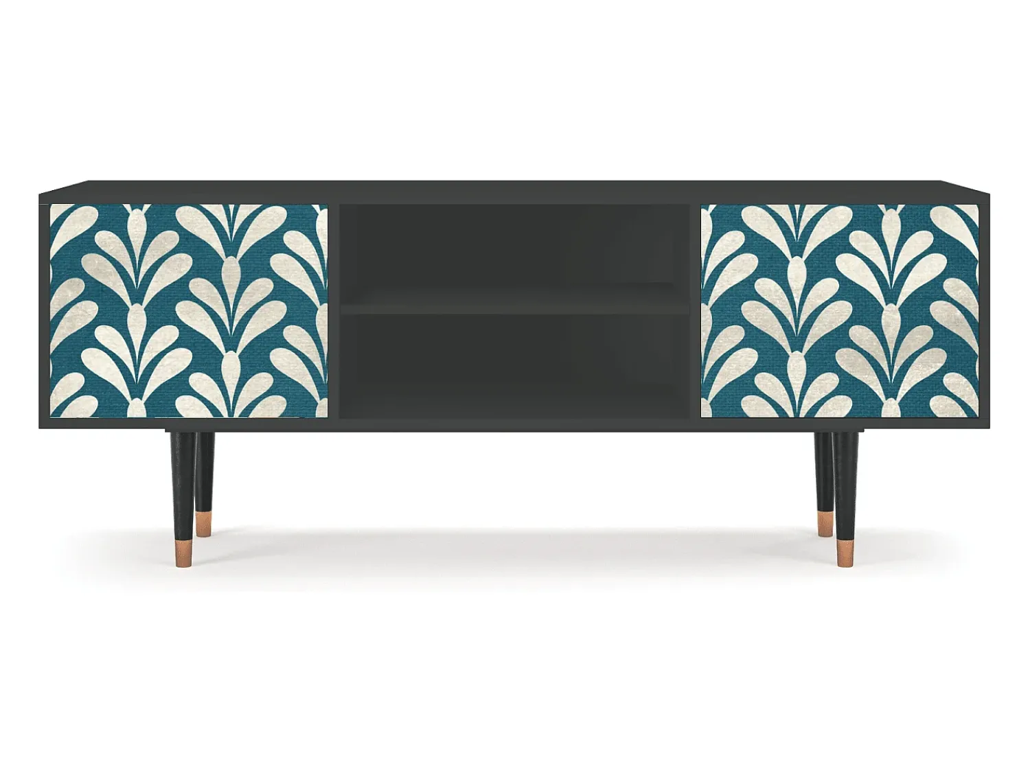 Mueble de TV - 170х69х48 cm - T2 - Milky Tears, Antracite^ Móvel De Tv