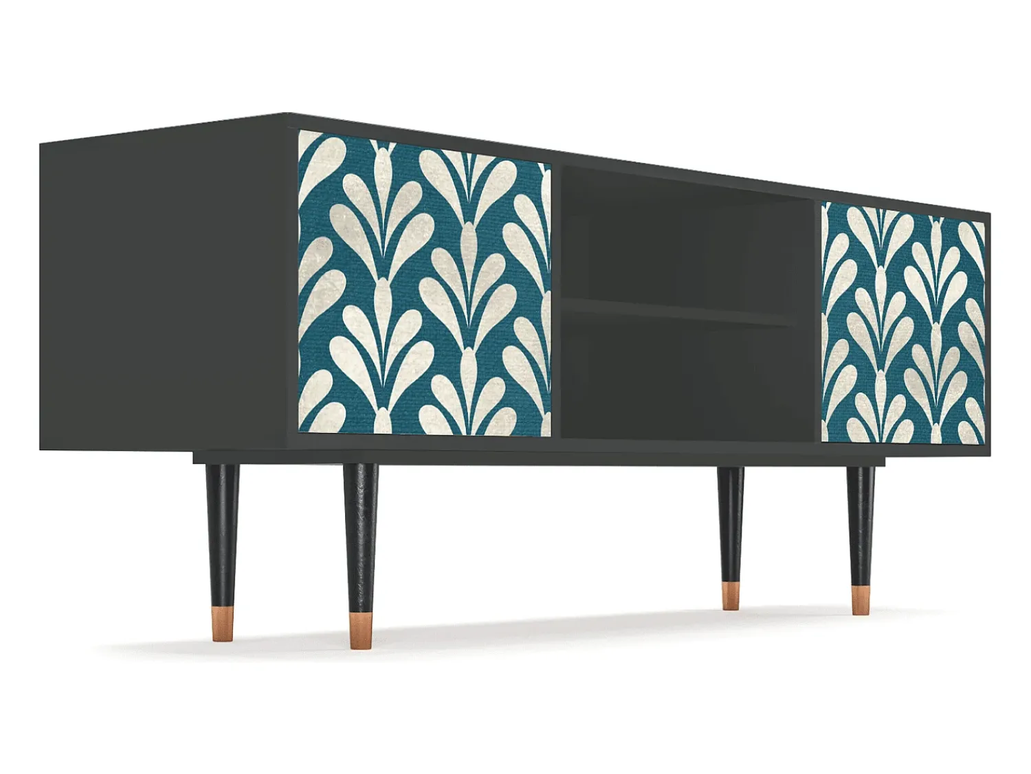Mueble de TV - 170х69х48 cm - T2 - Milky Tears, Antracite^ Móvel De Tv
