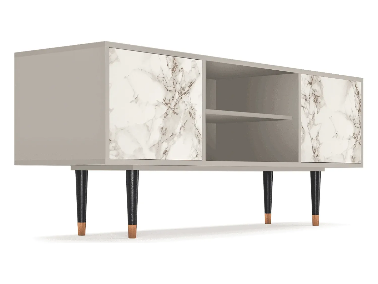 Mueble de TV - 170х69х48 cm - T2 - Milk Marble, Areia^ Móvel De Tv