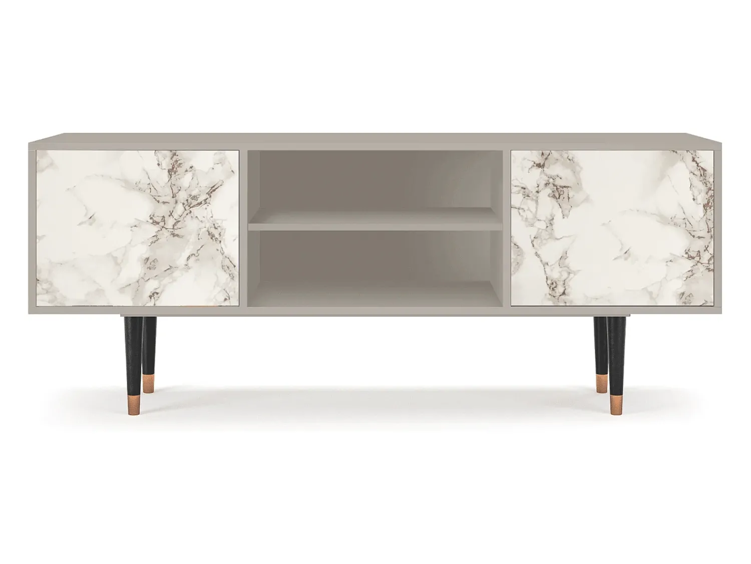 Mueble de TV - 170х69х48 cm - T2 - Milk Marble, Areia^ Móvel De Tv