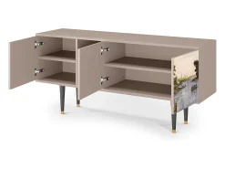 Clearance Mueble de TV - 150х69х41 cm - T5 - Mill along a River, Latte Bege