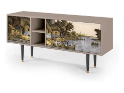 Clearance Mueble de TV - 150х69х41 cm - T5 - Mill along a River, Latte Bege