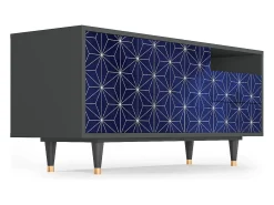 Mueble de TV - 125х56х41 cm - T7 - Milky Way, Antracite^ Móvel De Tv