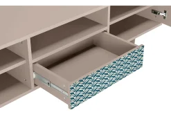Móvel De Tv| Mueble de TV - 170х59х41 cm - T6 - Milky Tears, Latte Bege