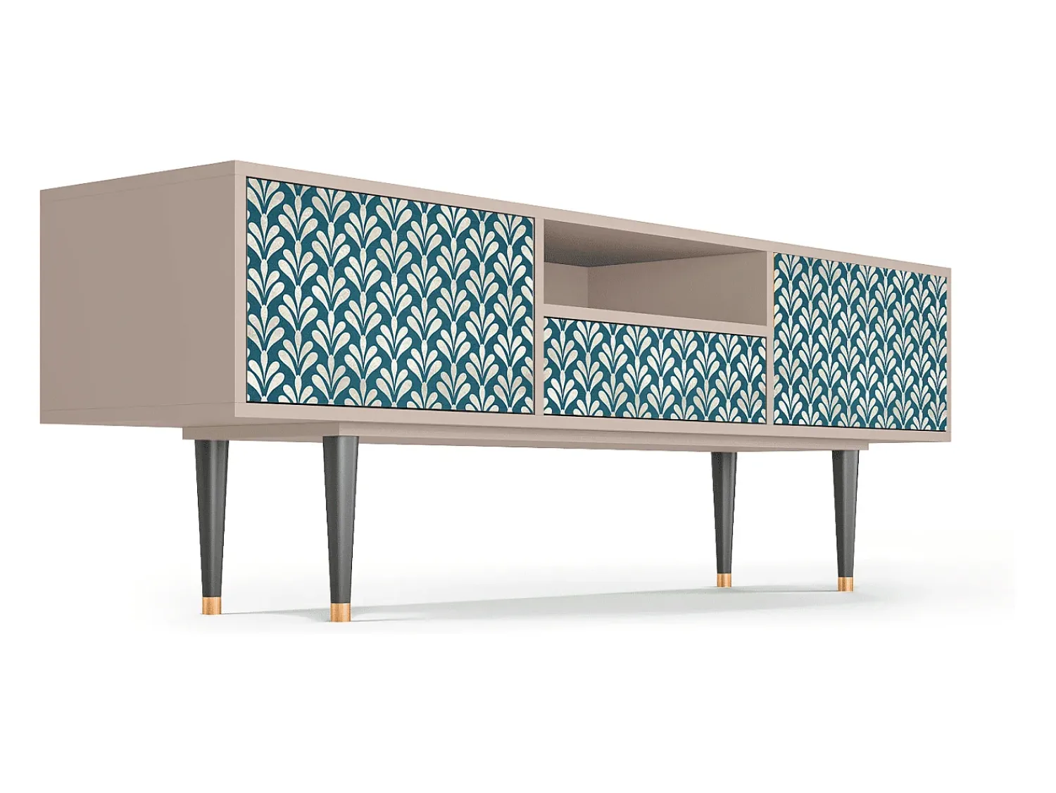 Móvel De Tv| Mueble de TV - 170х59х41 cm - T6 - Milky Tears, Latte Bege