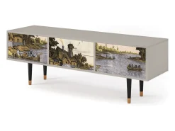 Discount Mueble de TV - 170х59х48 cm - T4 - Mill along a River, Areia Bege
