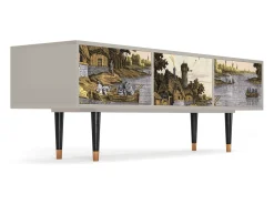Discount Mueble de TV - 170х59х48 cm - T4 - Mill along a River, Areia Bege
