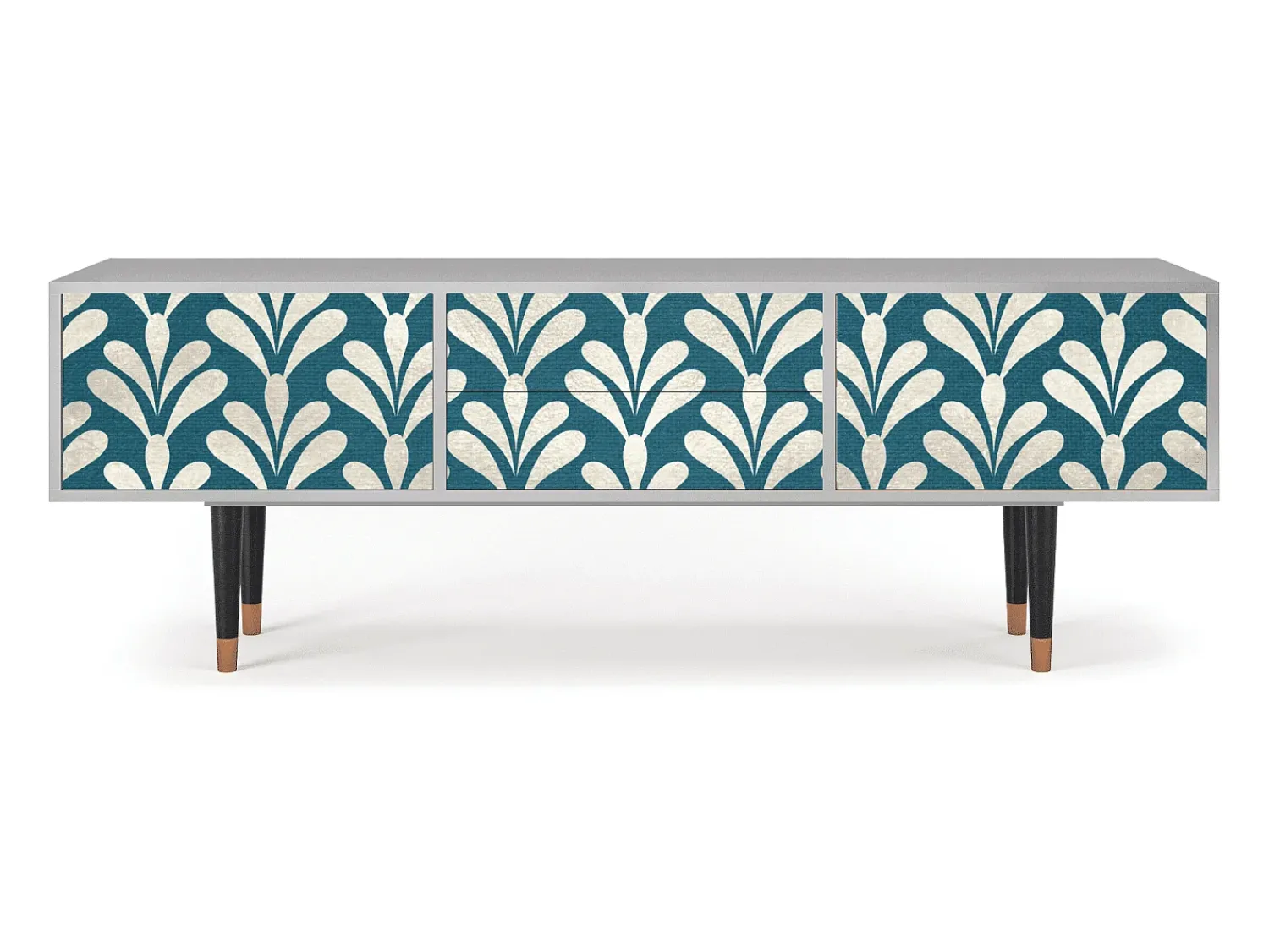 Móvel De Tv| Mueble de TV - 170х59х48 cm - T4 - Milky Tears, Cinza Cinzento