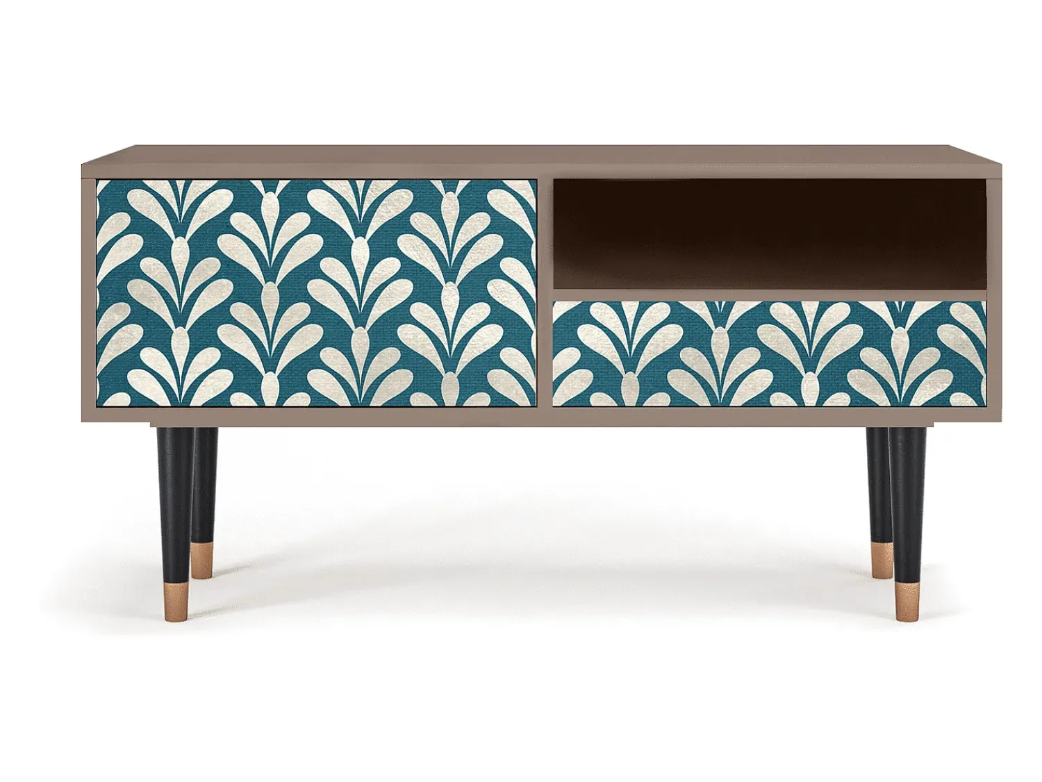 Mueble de TV - 115х59х48 cm - T3 - Milky Tears, Latte^ Móvel De Tv