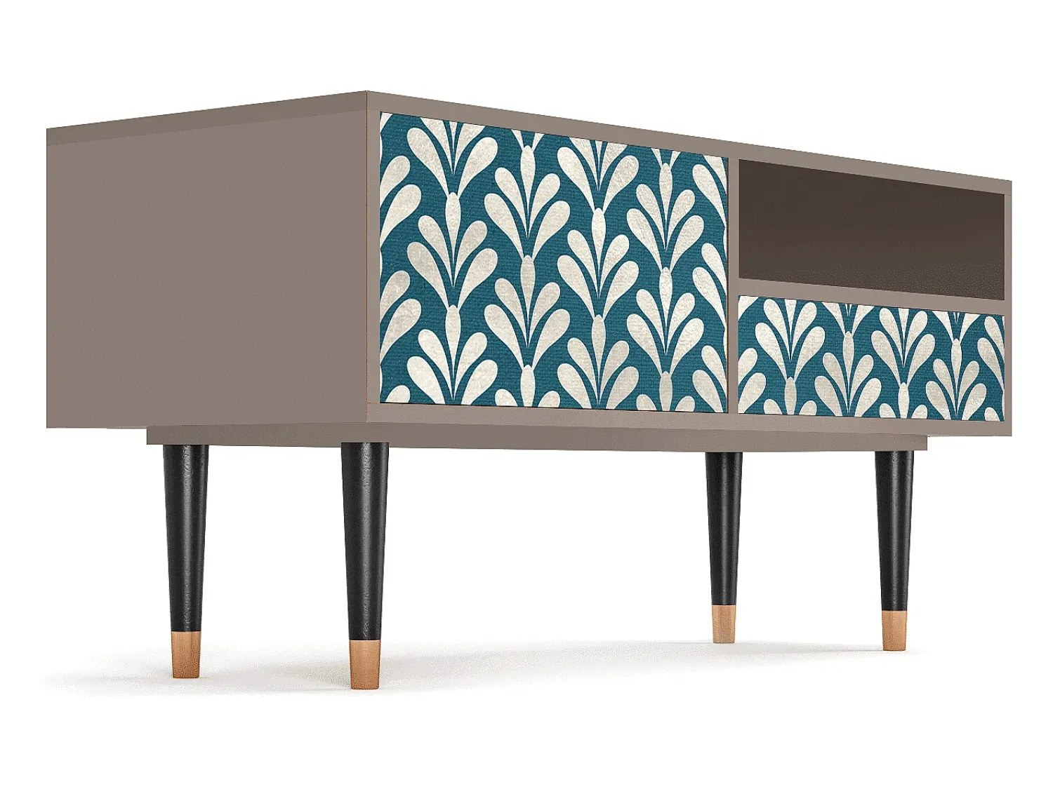 Mueble de TV - 115х59х48 cm - T3 - Milky Tears, Latte^ Móvel De Tv