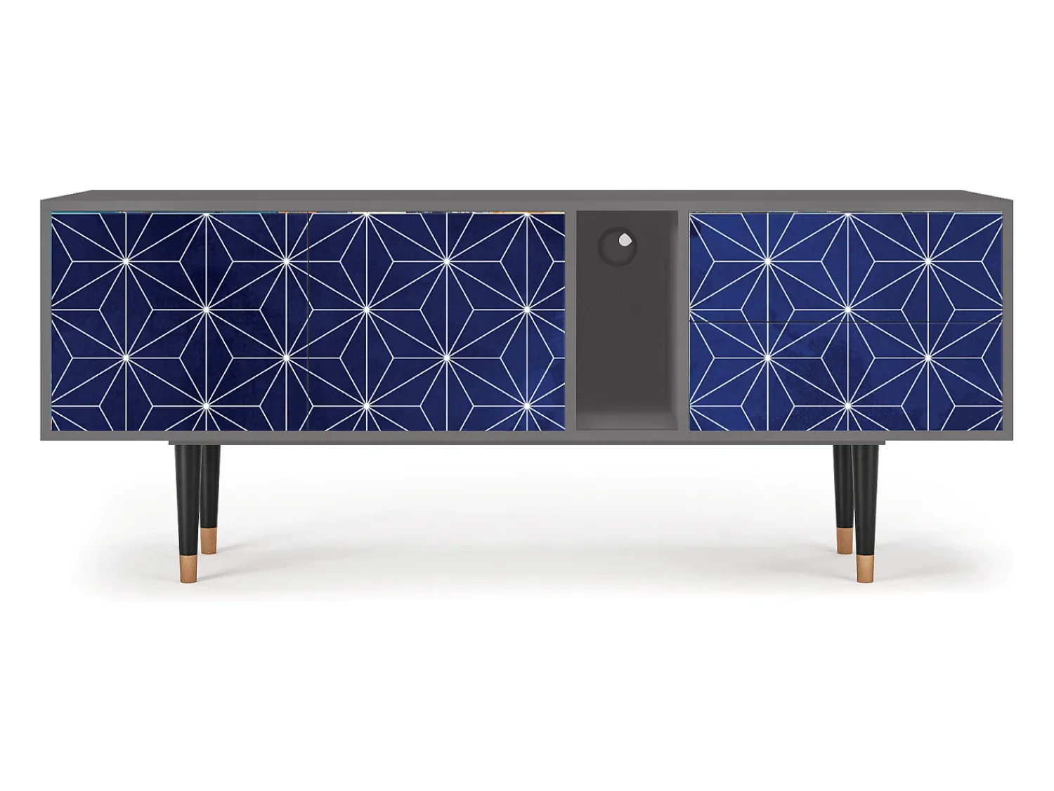 Móvel De Tv* Mueble de TV - 170х69х48 cm - T1 - Milky Way, Cinza Cinzento