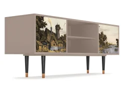 Móvel De Tv* Mueble de TV - 170х69х48 cm - T2 - Mill along a River, Latte Bege