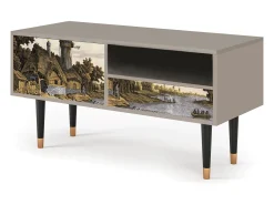 Mueble de TV - 115х59х48 cm - T3 - Mill along a River, Areia^ Móvel De Tv
