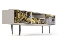 New Mueble de TV - 170х59х41 cm - T6 - Mill along a River, Areia Bege