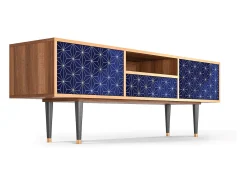 Móvel De Tv| Mueble de TV - 170х59х41 cm - T6 - Milky Way, Nogueira Castanho
