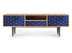 Móvel De Tv| Mueble de TV - 170х59х41 cm - T6 - Milky Way, Nogueira Castanho