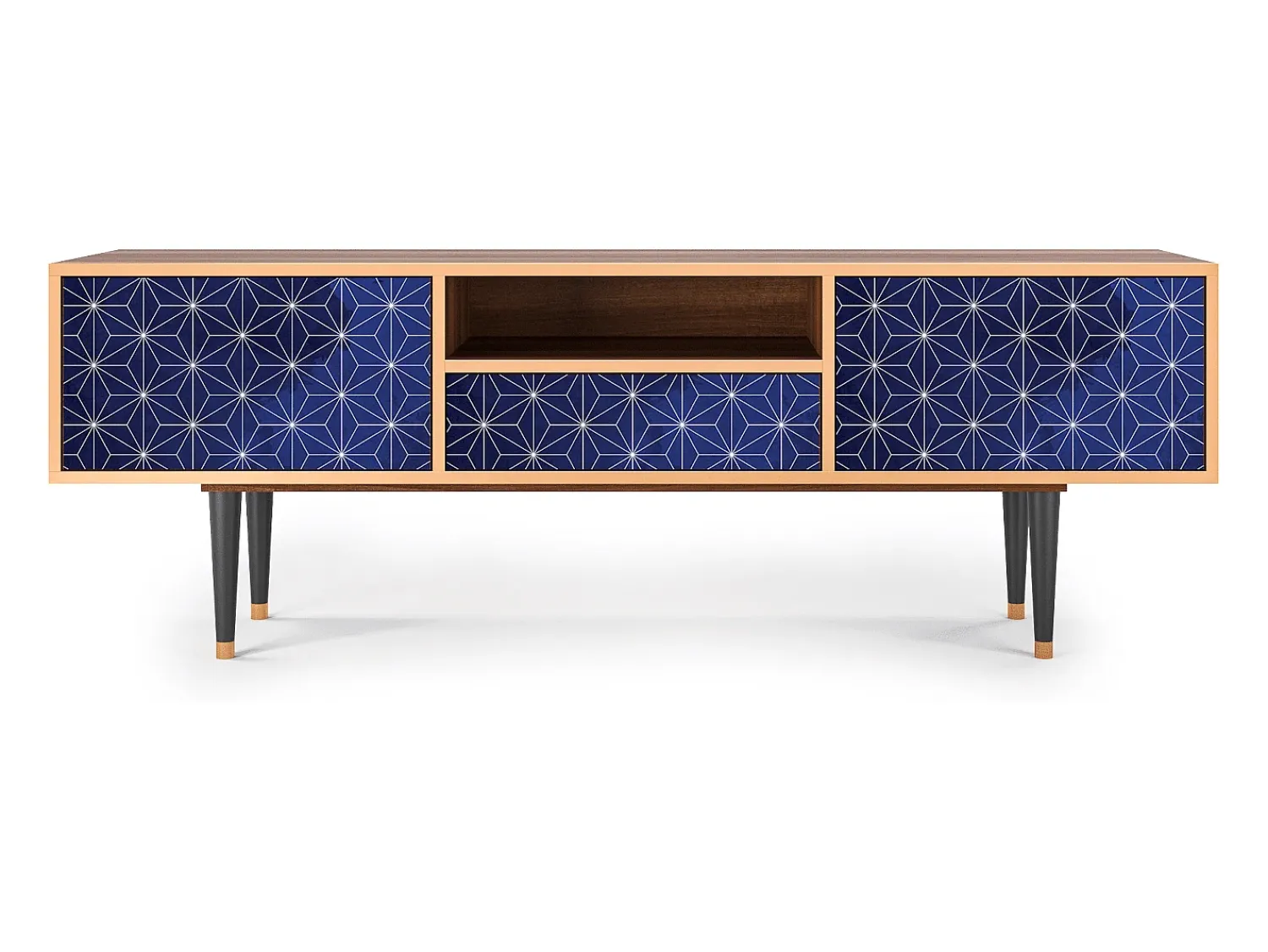 Móvel De Tv| Mueble de TV - 170х59х41 cm - T6 - Milky Way, Nogueira Castanho