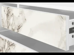 Móvel De Tv| Mueble de TV - 170х59х48 cm - T4 - Milk Marble, Branco Bege