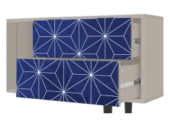 Móvel De Tv| Mueble de TV - 170х69х48 cm - T1 - Milky Way, Areia Bege