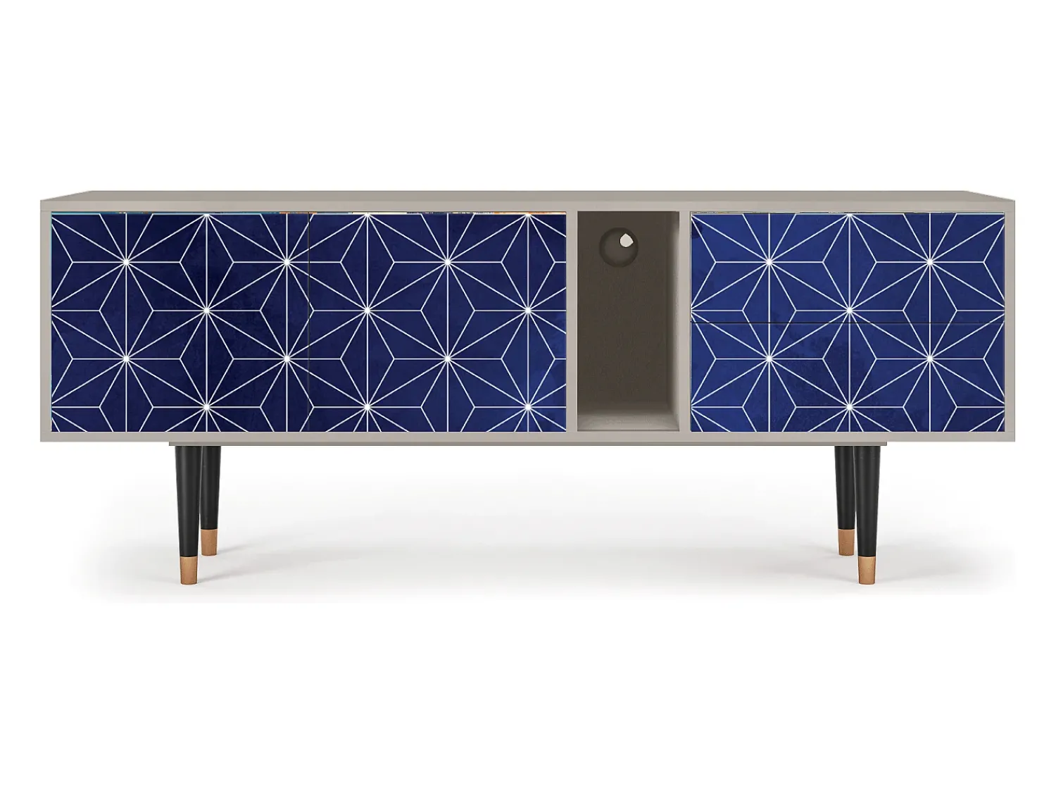 Móvel De Tv| Mueble de TV - 170х69х48 cm - T1 - Milky Way, Areia Bege