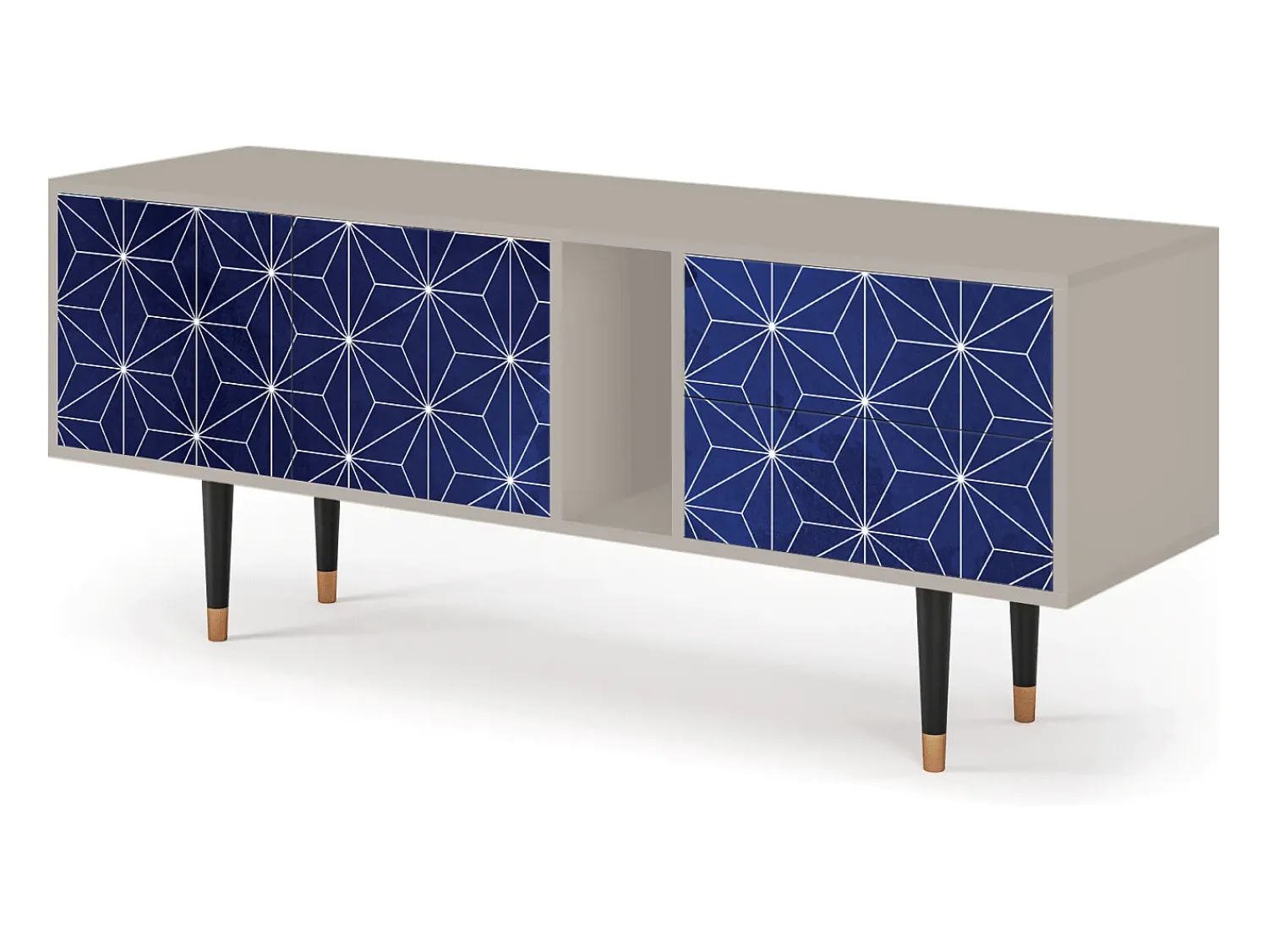 Móvel De Tv| Mueble de TV - 170х69х48 cm - T1 - Milky Way, Areia Bege