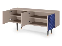 New Mueble de TV - 150х69х41 cm - T5 - Milky Way, Latte Bege