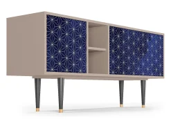 New Mueble de TV - 150х69х41 cm - T5 - Milky Way, Latte Bege