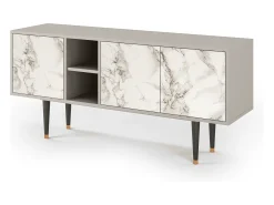 Sale Mueble de TV - 150х69х41 cm - T5 - Milk Marble, Areia Bege