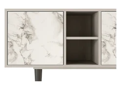 Sale Mueble de TV - 150х69х41 cm - T5 - Milk Marble, Areia Bege