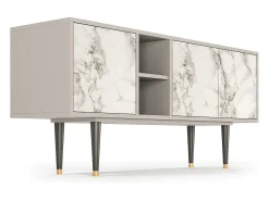 Sale Mueble de TV - 150х69х41 cm - T5 - Milk Marble, Areia Bege