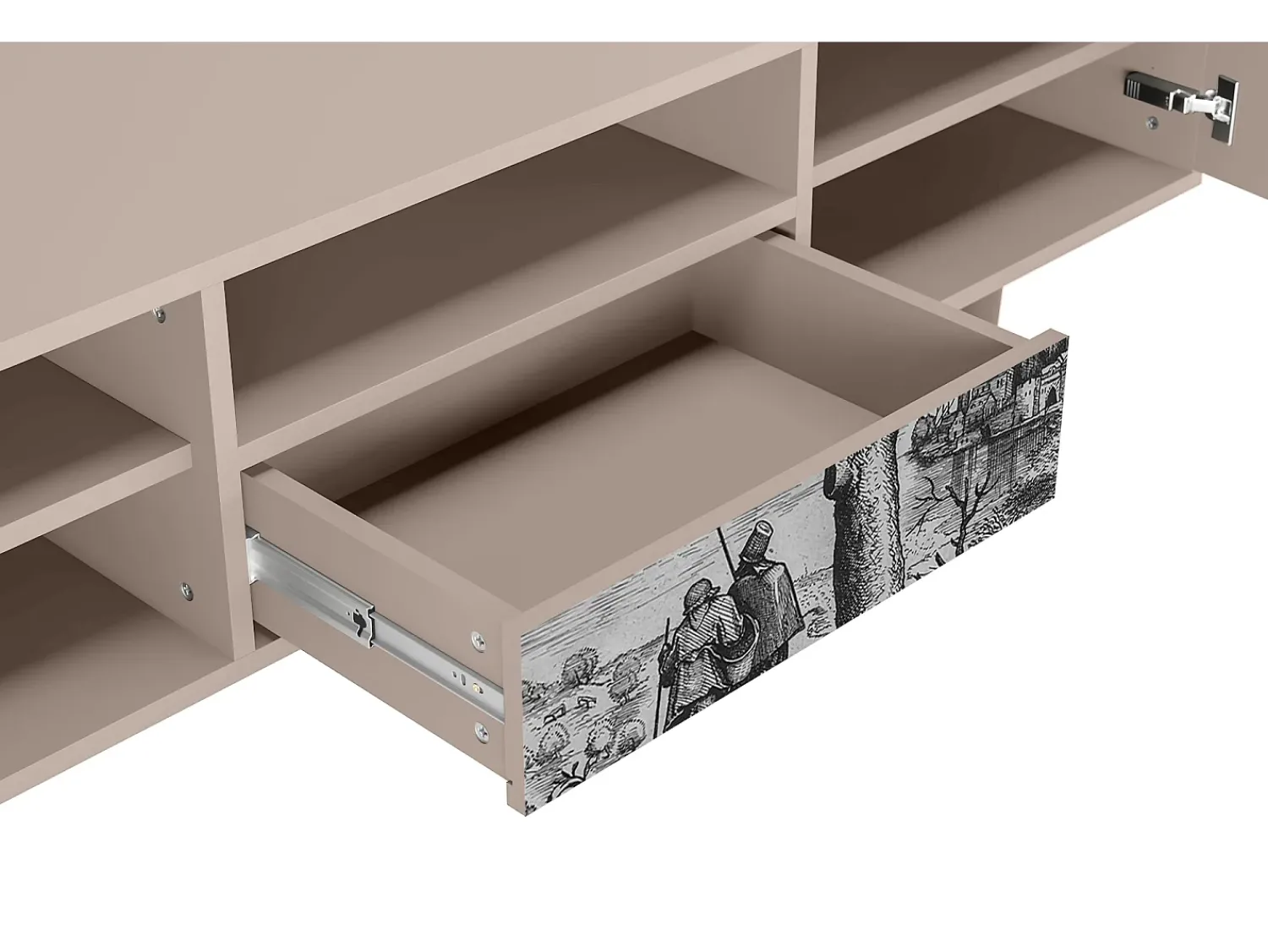 Móvel De Tv| Mueble de TV - 170х59х41 cm - T6 - Milites Requiescentes, Latte Bege