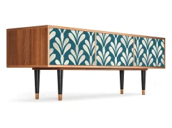 Móvel De Tv* Mueble de TV - 170х59х48 cm - T4 - Milky Tears, Nogueira Castanho