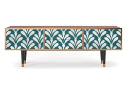 Móvel De Tv* Mueble de TV - 170х59х48 cm - T4 - Milky Tears, Nogueira Castanho