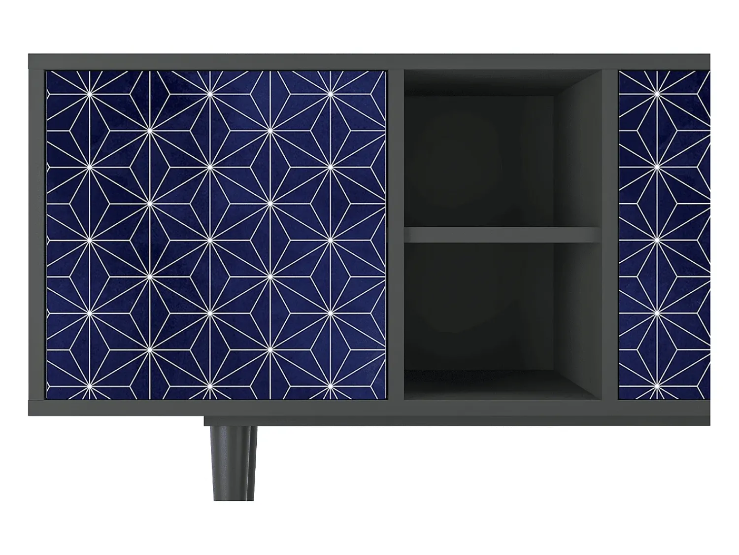 Mueble de TV - 150х69х41 cm - T5 - Milky Way, Antracite^ Móvel De Tv