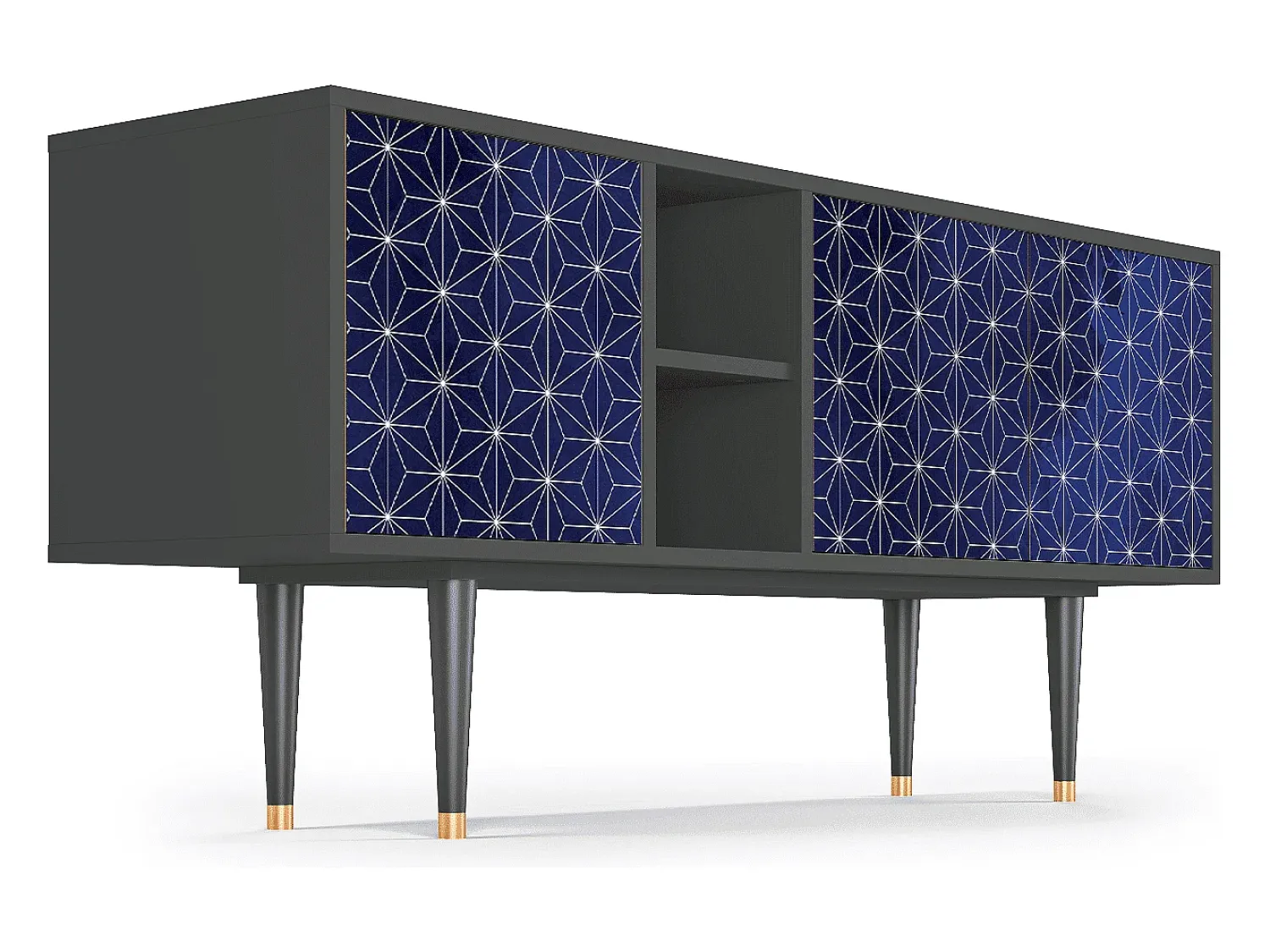 Mueble de TV - 150х69х41 cm - T5 - Milky Way, Antracite^ Móvel De Tv