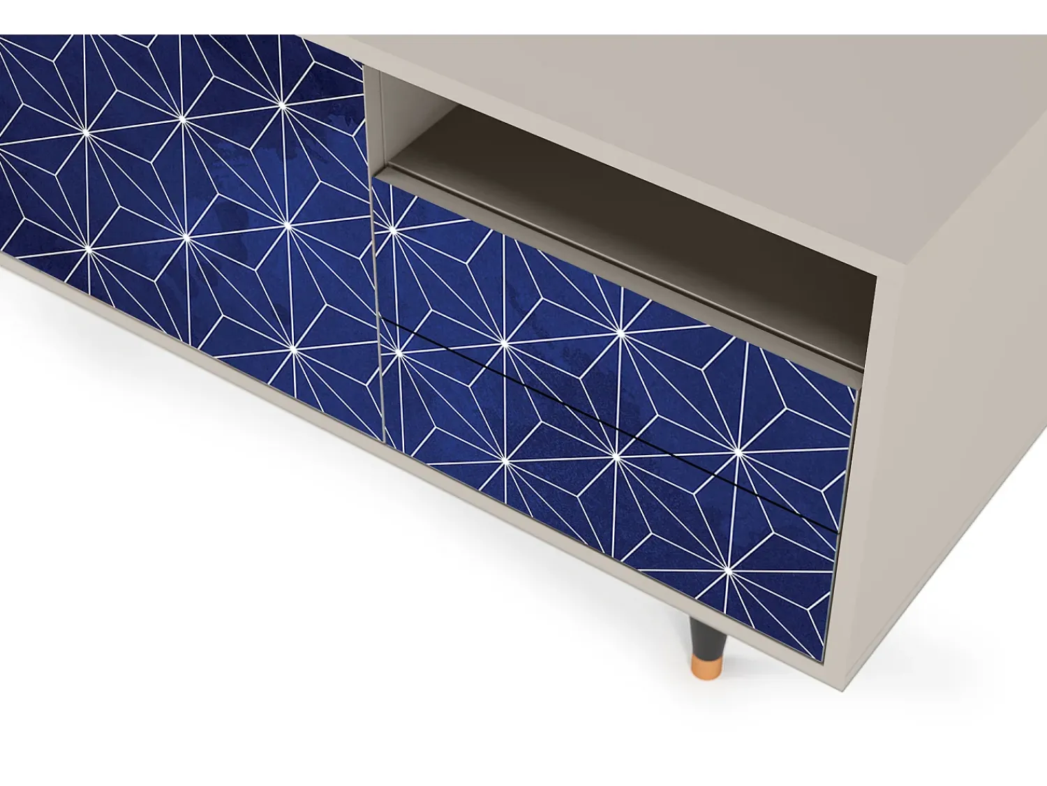 Mueble de TV - 125х56х41 cm - T7 - Milky Way, Areia^ Móvel De Tv